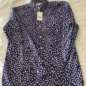 Mini Boden size 13/14 new with tags space theme Oxford shirt